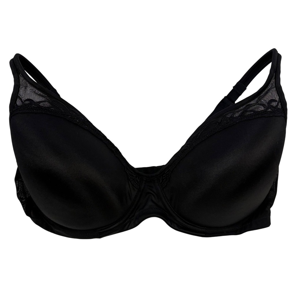 Soma Black Lace-Trim Full Coverage Bra